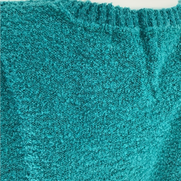 PEACH LOVE CALIFORNIA ever so soft sequin star teal sweater S M L - Picture 10 of 10